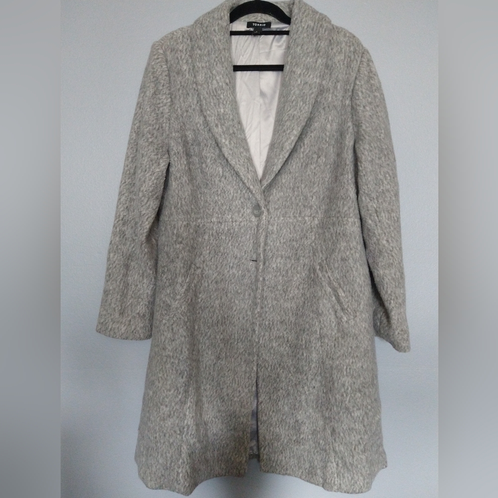 Torrid A line hacci brushed coat